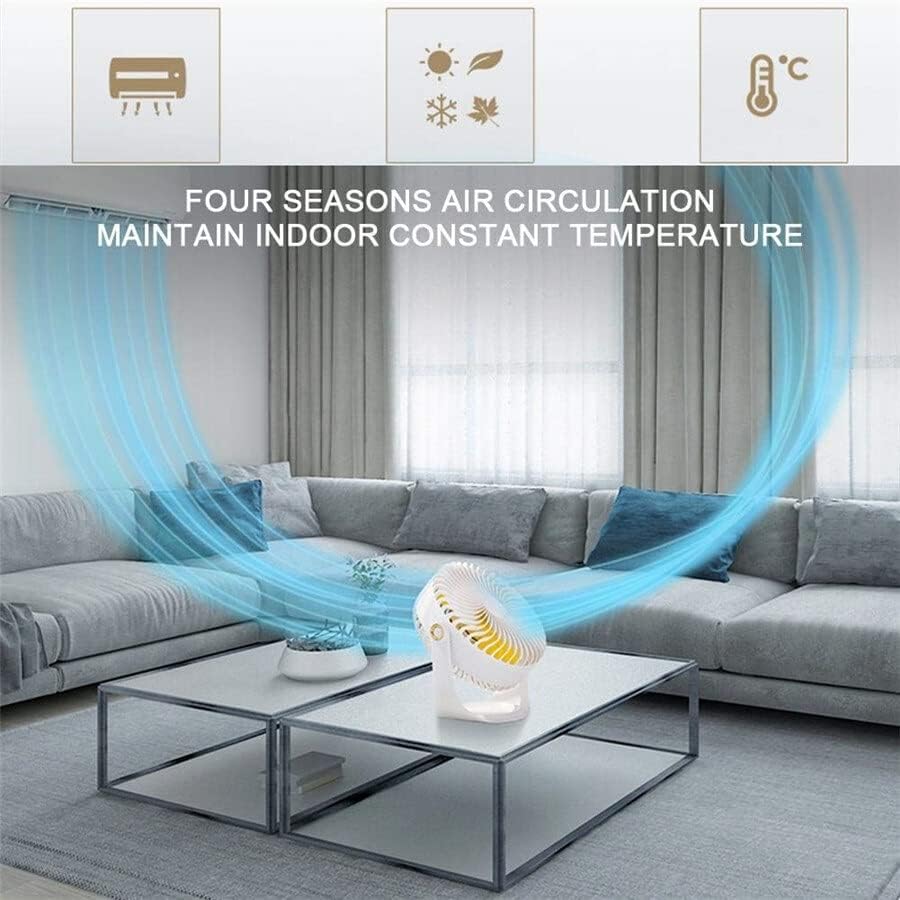 Desktop Fan Battery Rechargeable Mini Enhanced Airflow Mute for Bedroom Home Office Salon