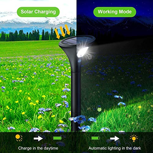 Leolee Solar Pathway Lights, 4 Pack Led Solar Powered Garden Lights, 2 Modes Max 120H Lighting Solar Landscape Lights, Ip65 Waterproof Solar Motion Lights Outdoor For Walkway, Yard, Patio, Driveway #TOP6
