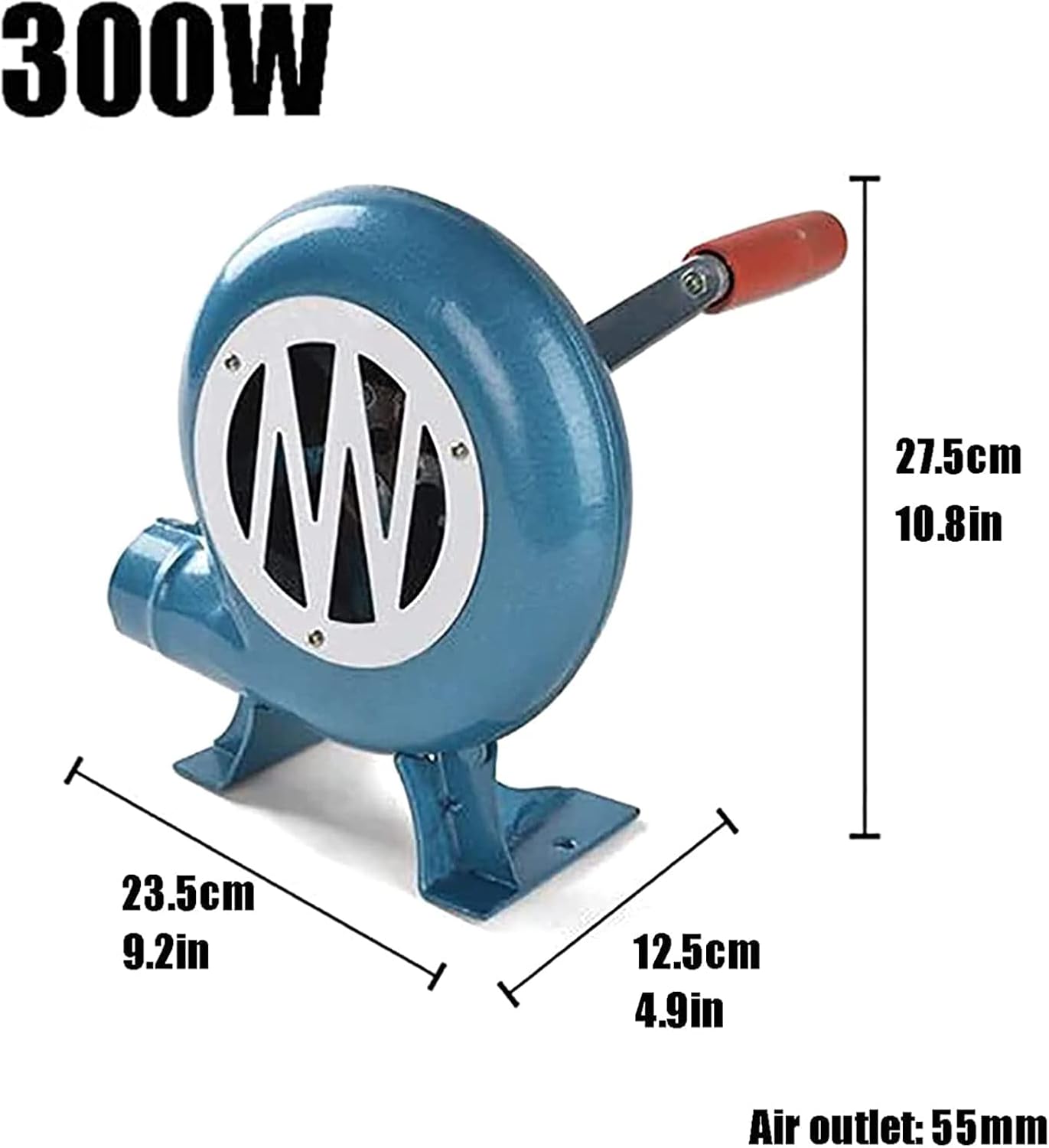Small Hand Blower, Blacksmith Centrifugal Blower, Low Noise, High Wind Power, Suitable for Home Camping,300w