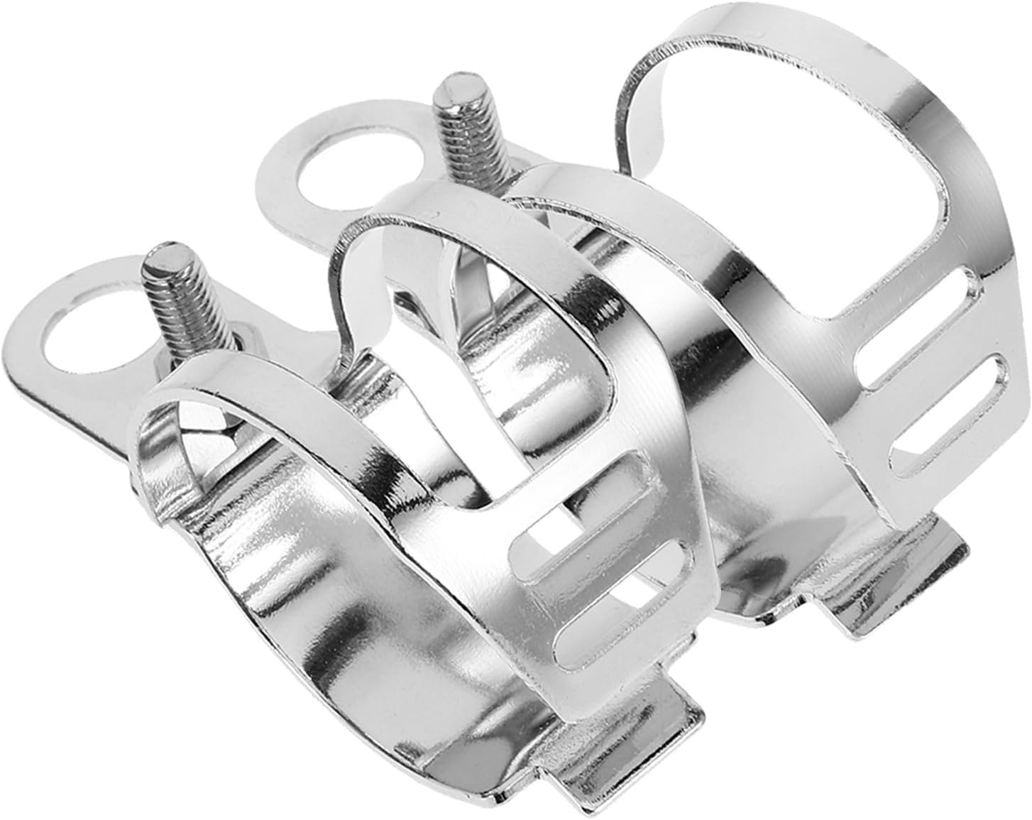 Vaguelly 2pcs Motorcycle Turn Signal Light Mount Bracket Fork Clamp Metal Silver Motorcycle Turn Signal Mount for Front Shock Absorber Versatile Accessory