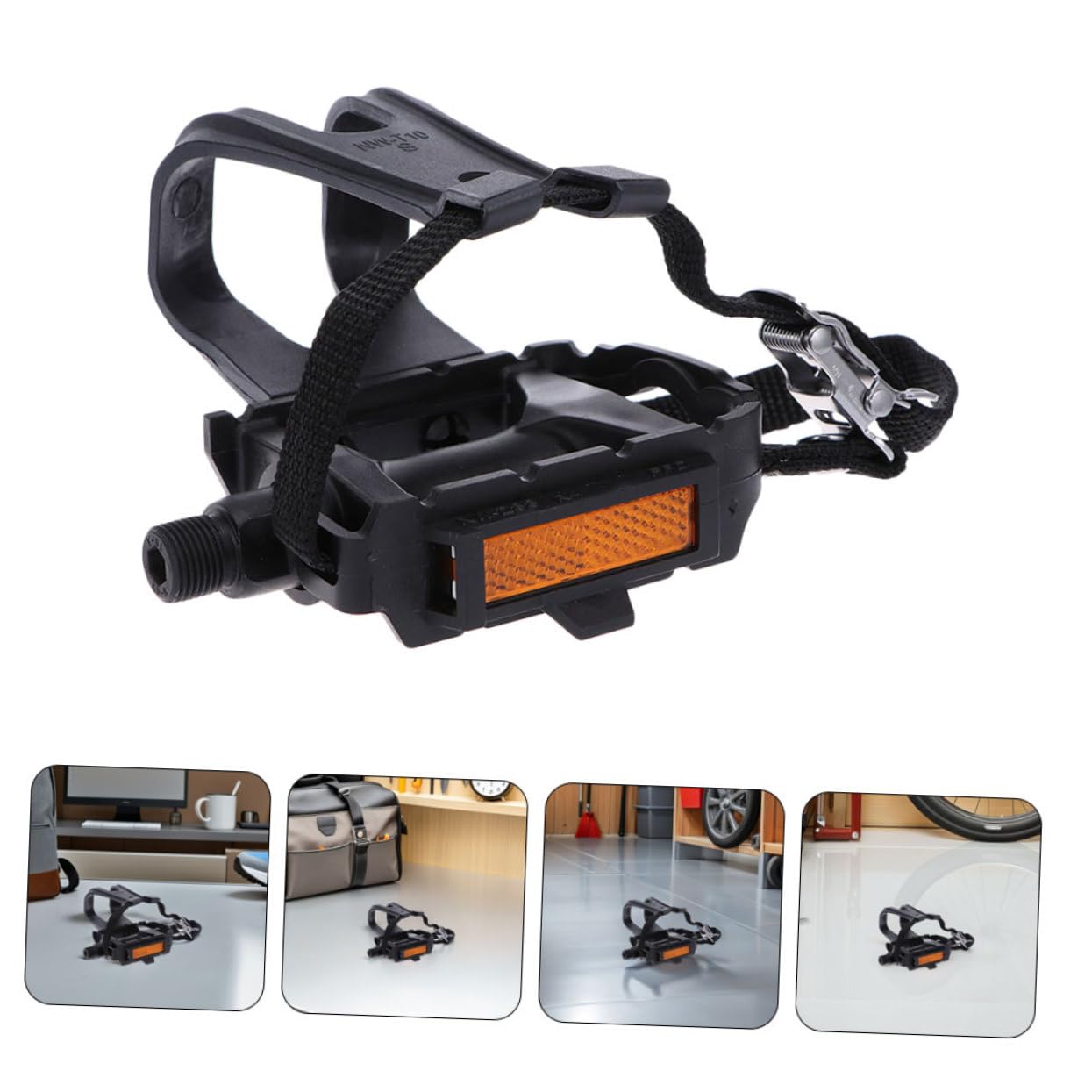 BESTonZON 2pares Correas para Pedales De Bicicleta Correas Ajustables Antideslizantes para Calapiés De Bicicleta De Piñón Fijo y Carretera Aplicables