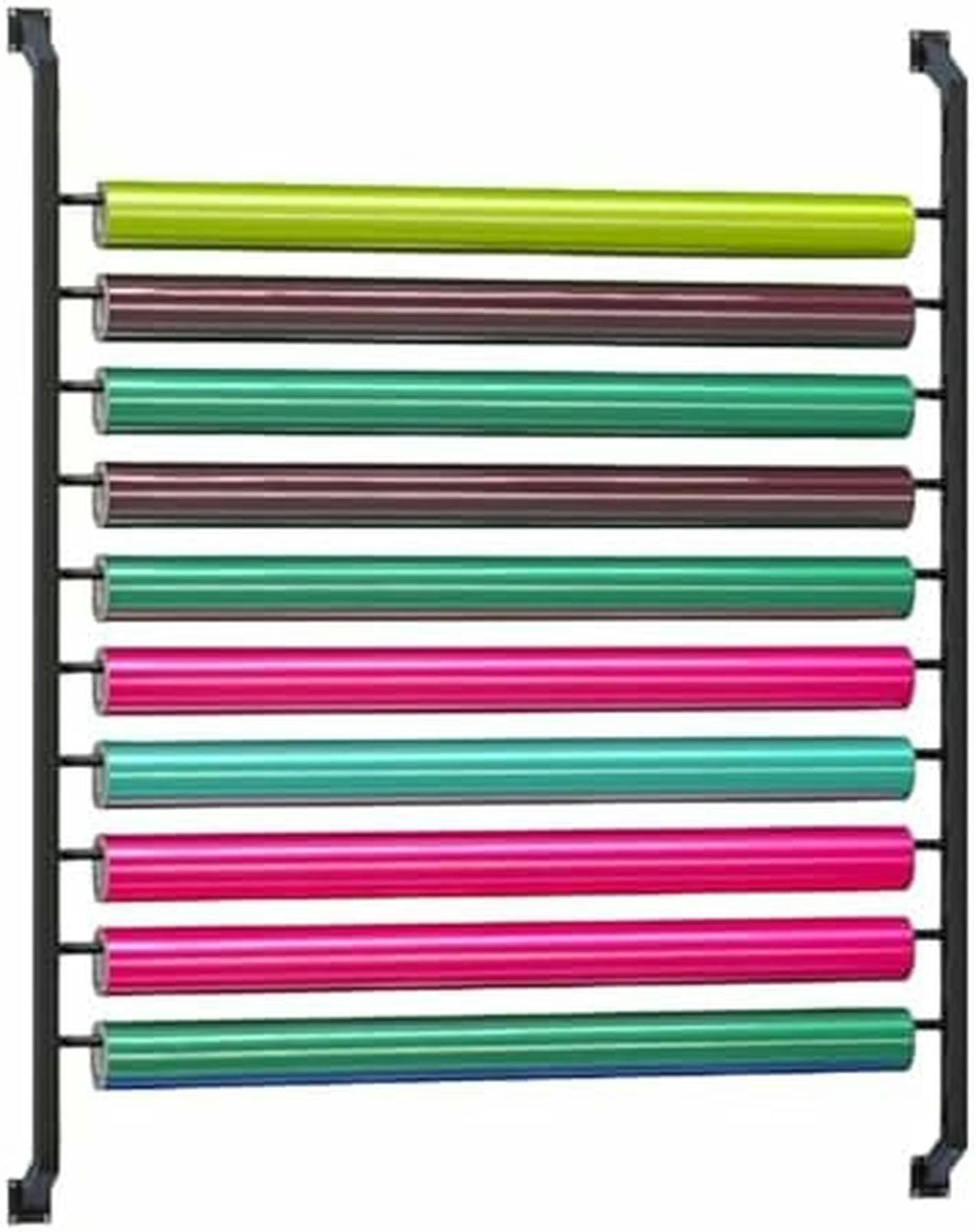 Étendoir de stockage de rouleaux de tissu mural avec organisateur de vinyle