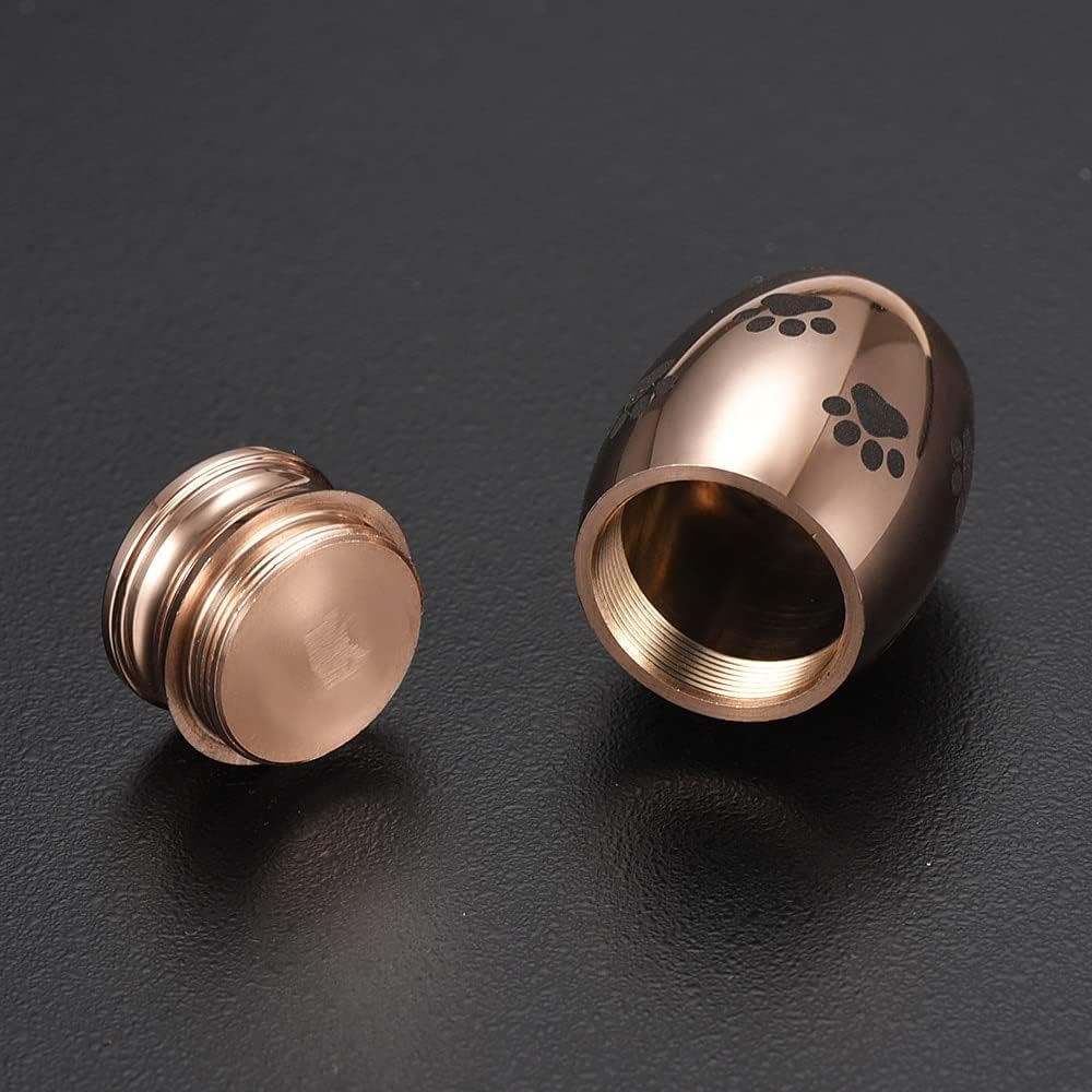 BIAIHQIE Pets Dog Cats Cremation Urn, Solid Stainless Steel Cremation Urns, Funeral Urn with Set of 3