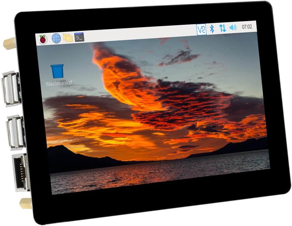 Waveshare 5″ Touch Screen Expansion for Raspberry Pi Compute Module 4 800×480 Pixels Display Supports 4K (3840 * 2160) 30fps Output via HDMI Port