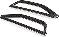 Vista 4 de YIWANG - Cubierta de ventilación lateral de coche de fibra de carbono estilo ABS, 2 piezas para BMW X5 G05 2019 2020 accesorios de coche