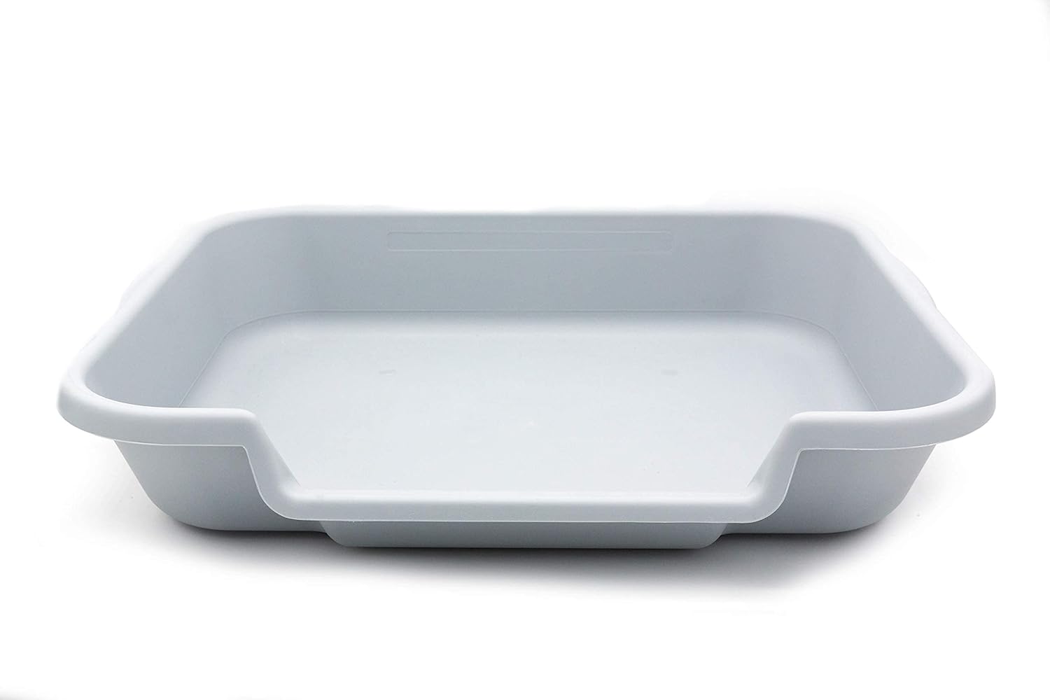 PuppyGoHere Puppy Pan for Indoor Litter Box Training. Size Large, Misty Gray Color. Two Litter Boxes in one Shipper Buy Two at Once : Pet Supplies