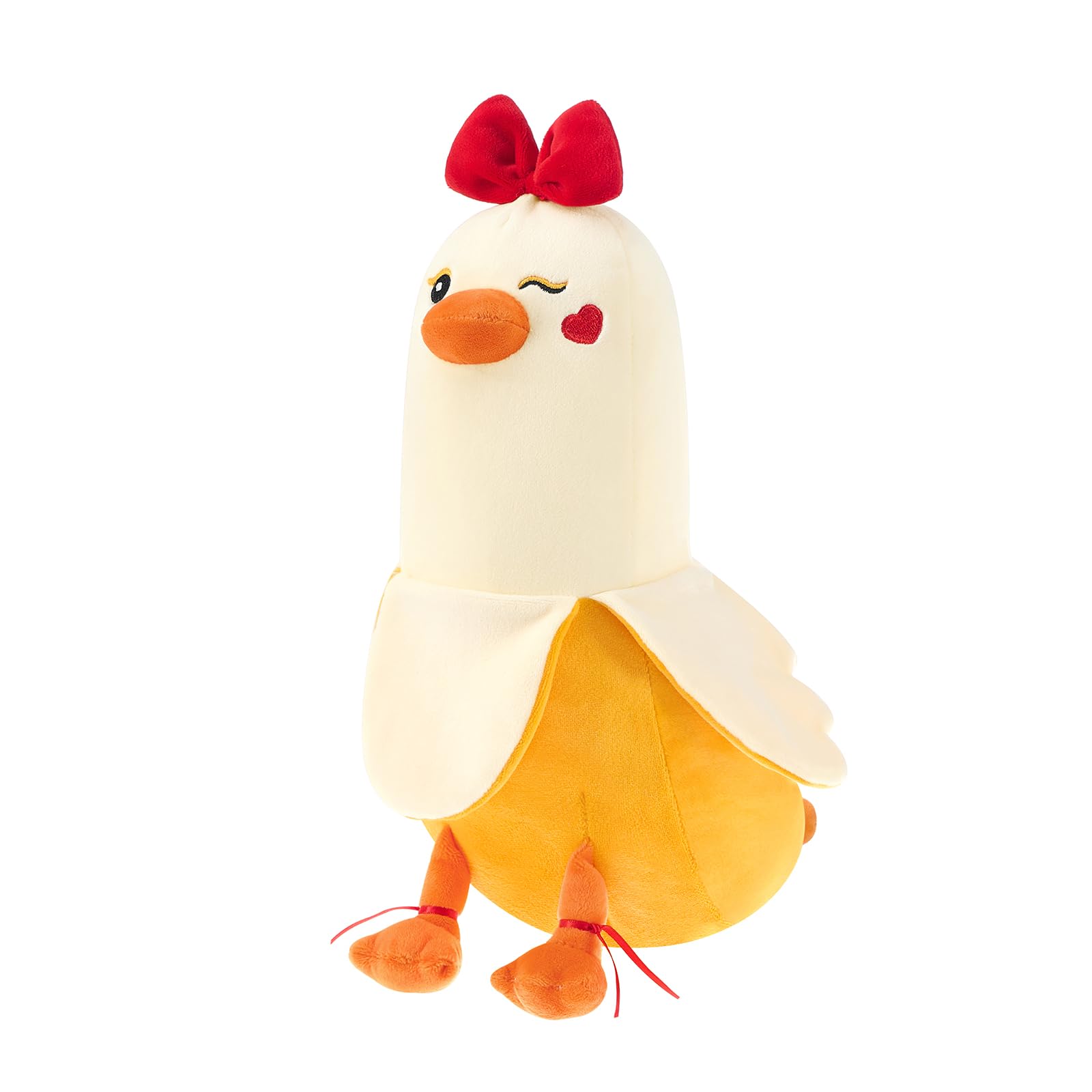 PEACH CAT Bow Banana Duck Plush Toy 12 Romantic plushies Hugging Plush Pillow Sweet Duck Stuffed Animal Gifts