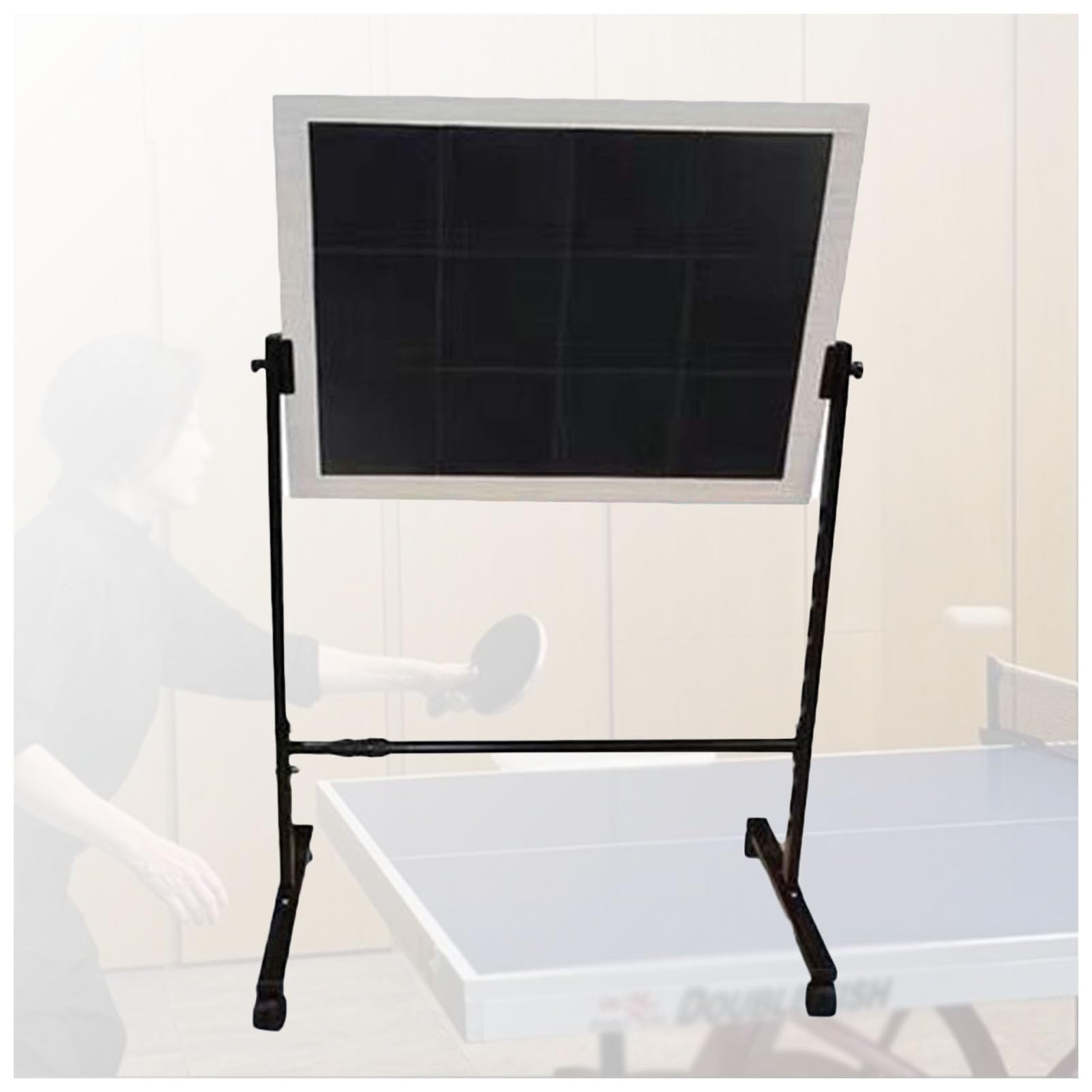 Table Tennis Rebound Board,Professional Table Tennis Return Board,Return Board Training Device,with Adjustable Universal Wheels,Suitable for Home Gyms and Schools