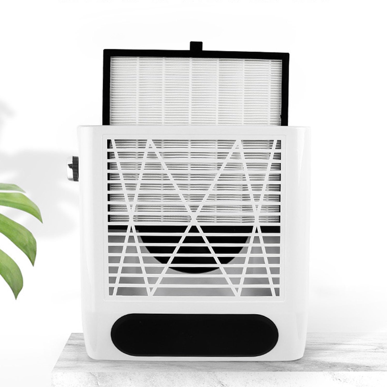 Aspiratore per Polvere da Unghie Regolabile 80W – Aspirapolvere da Tavolo con poggiamano e Filtro Denso, estrattore Portatile per limatura, per casa e Salone