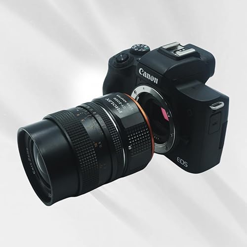 Vista 72 de PHOLSY Adaptador de montaje de lente Leica M a EF-M Compatible con Leica M, Zeiss ZM, VM Lens a Canon EF-M (EOS M) Mount Camera Body Leica M a EOS M