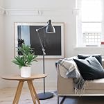 DILATATA Grandes plantes à succulent artificiel Fausse plante à trois têtes à sucent en pot 15" Faux Plant en pot blanc Succulent Aloe Plant intérieur pour le bureau intérieur Salle de séjour Table Décor