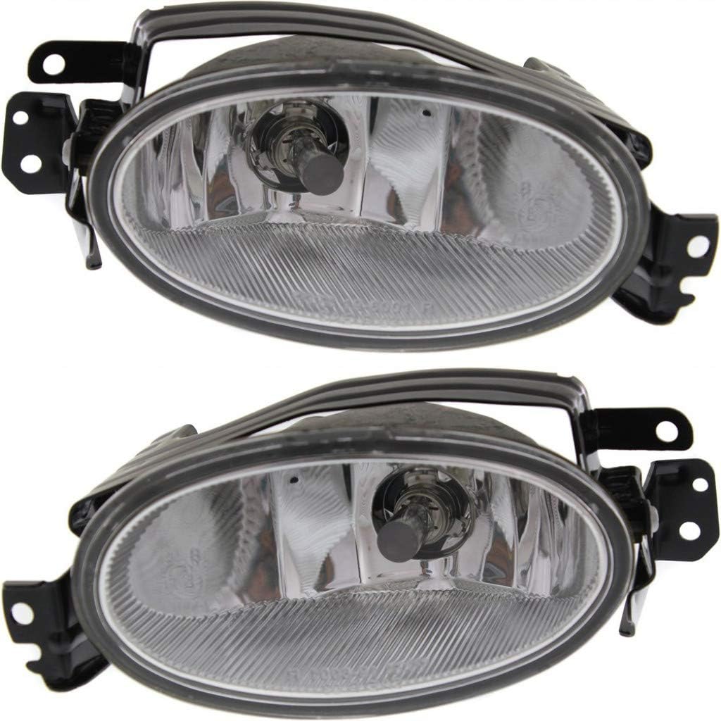 For 2013-2015 Honda Civic Fog Light Driver and Passenger Side Pair w/Bulbs HO2592135 HO2593135 - Replaces 33951-TR0-A51 33901-TR0-A51 ;EX; for Sedan