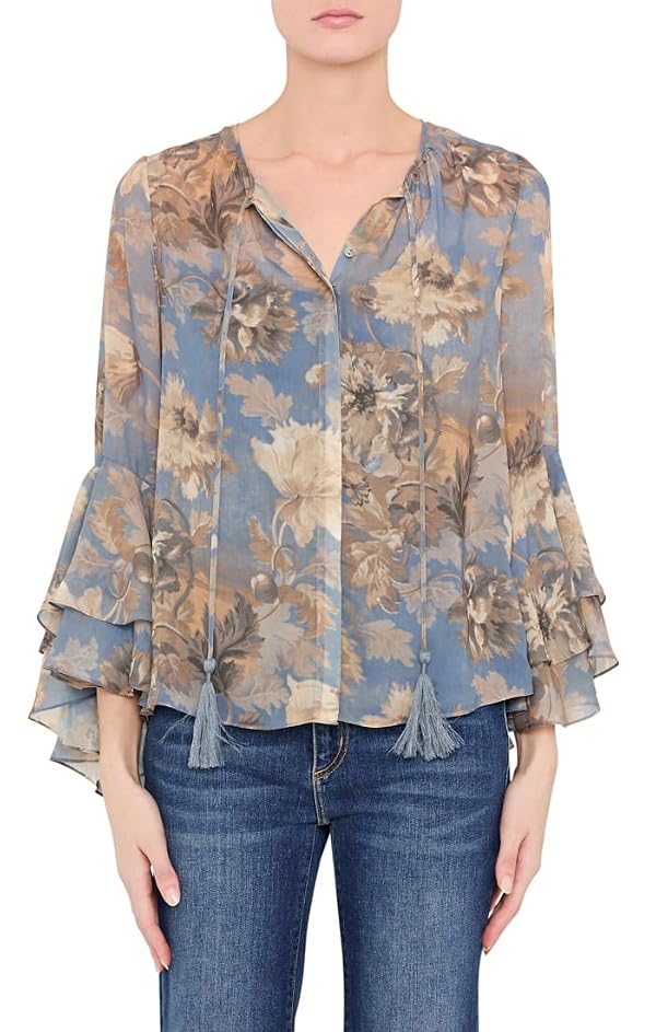 Kobi Halperin Women's Mullin Blouse, Skyline Multi, X-Large by Kobi Halperin - Used condition - US$118.80