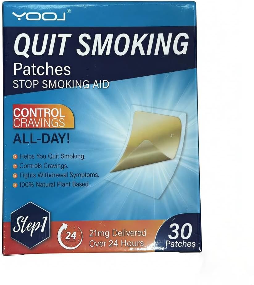 Natural Quit Smoking Patches - Non-Invasive Herbal Skin Patches with Plant Extracts, Effective Craving Relief for Nicotine & Tobacco Addiction, Smoke-Free Aid for Men & Women (30 Count) Step 1