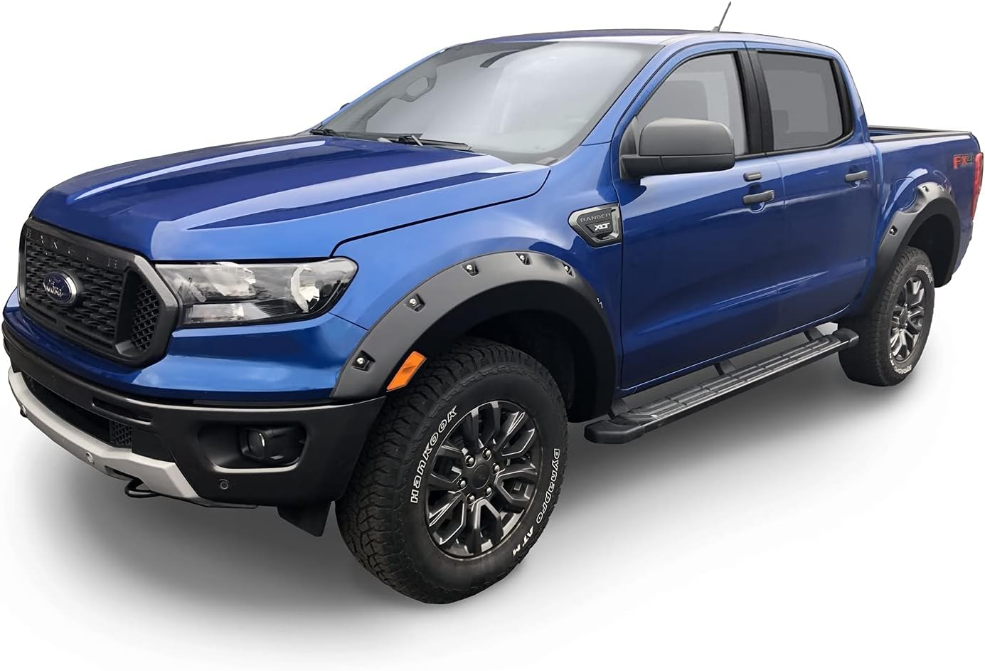 Husky Liners Pocket Style Fender Flares Front & Rear 4‑pc for 2019–2023 Ford Ranger (5' Bed) Black