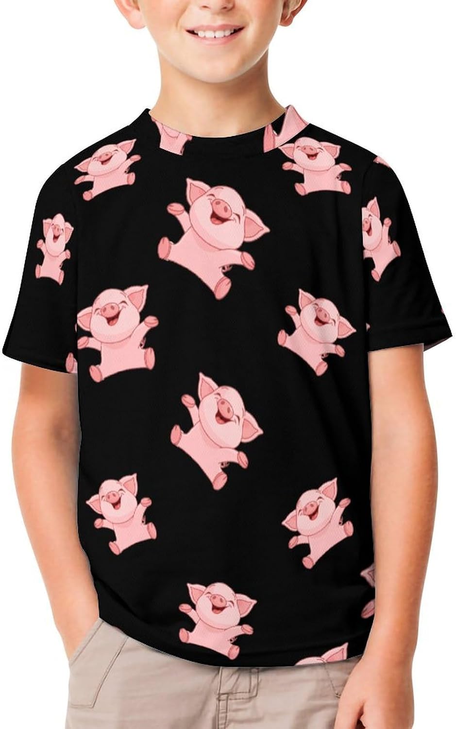 Cute Pigs T Shirt for Boy Girl Top Short Sleeve T-Shirt Graphic Tee