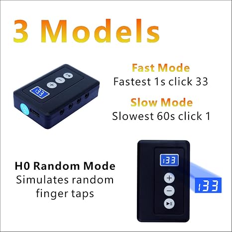 Auto Clicker for iPhone iPad:Screen Device Automatic Tapper for Android IOS,Simulated Finger Continuous Clicking, Adjustable Speed Physical Clicker,Suitable for Games, Live Broadcasts Likes, Reward