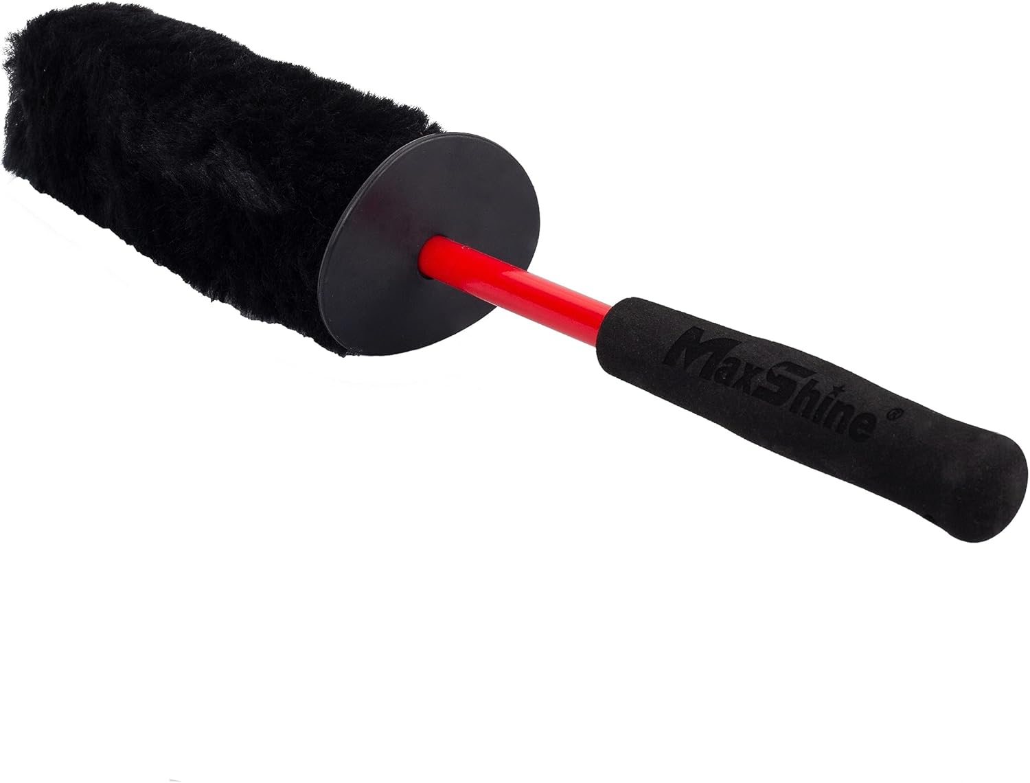 Maxshine Universal Wool Wheel Brush Kit, 3 Pack | Black, 14", 16", 18.2" | Ultra-Soft Wool, Extended Reach Handles, Chemical-Resistant | Scratch-Free Car Wheel Cleaning