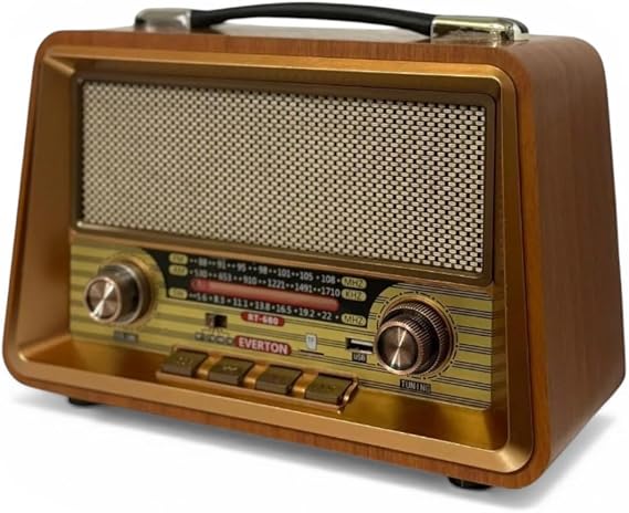 RT-680 Gerçek Ahşap Eskitme Bluetooth Hoparlör Mp3 Çalar Müzik Kutusu Nostaljik Radyo