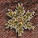 National Tree Company 32 in Pre-Lit Artificial Christmas Snowflake, Christmas Decoration with Glitter, Pinecones, 50 Warm White LED Lights, 78 Tips, Timer, Green