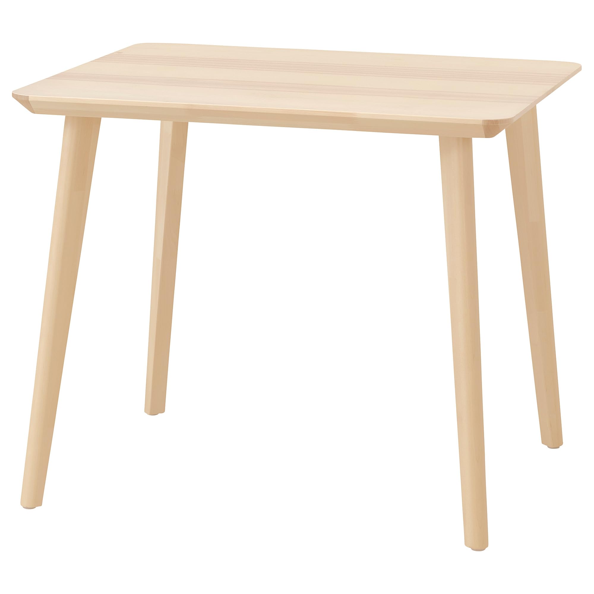 Table LISABO 88x78 cm en placage frêne au design scandinave prestigieux