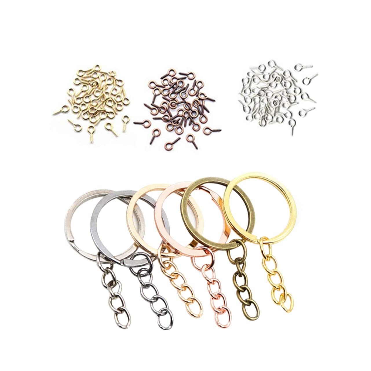Accessoires DIY pour création de porte-clés à mousqueton fluide