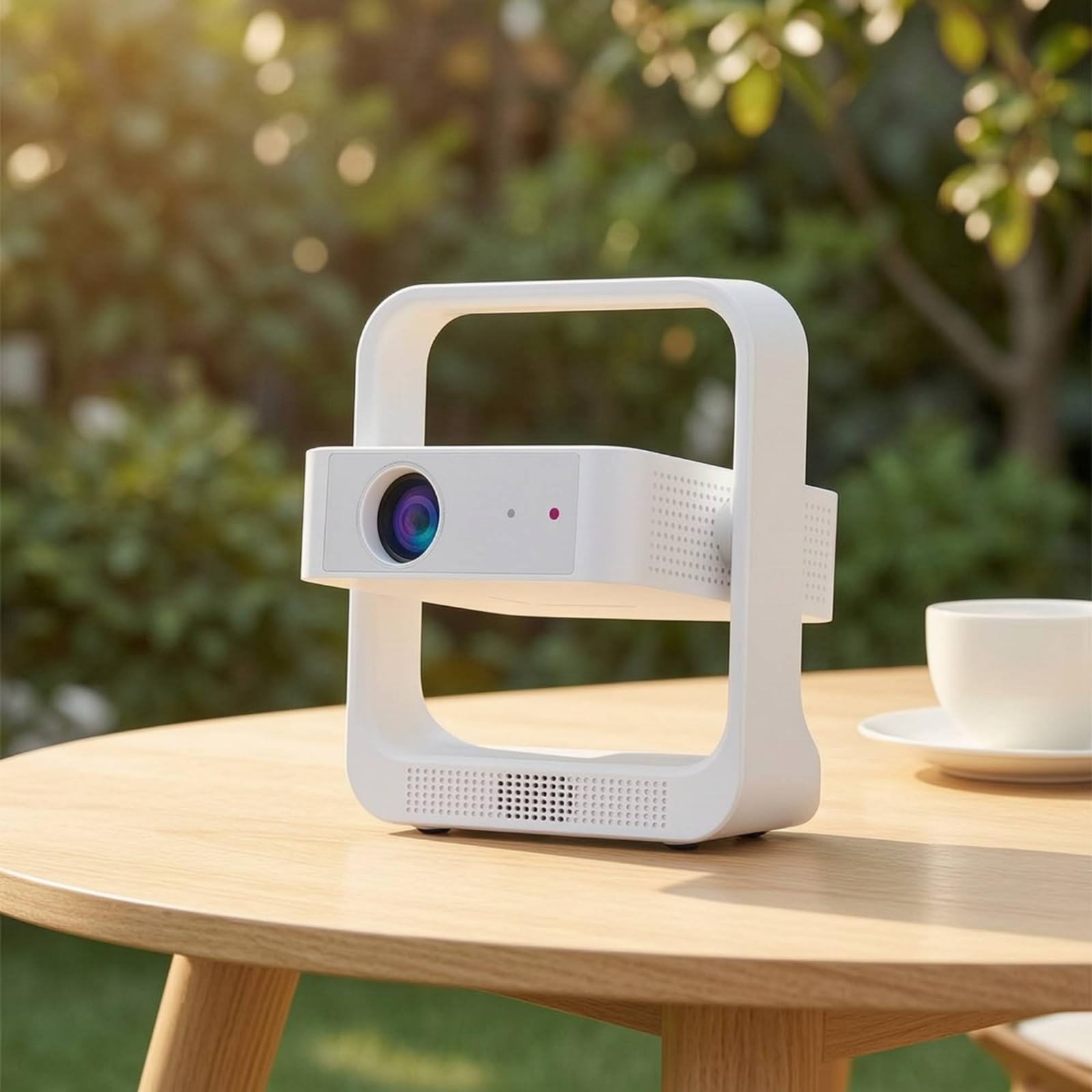 Proiettore Portatile Compatto Videoproiettore Girevole per Casa, 1080P, Versione Android 1080P