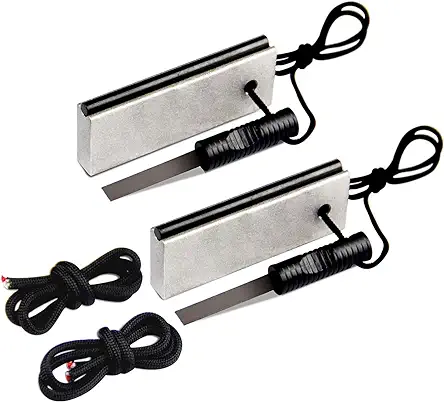 AOFAR Magnesium Fire Starter AF-374 (2-Pack) Waterproof Fire...