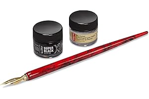 Speedball Super Black India Ink & Pen Set