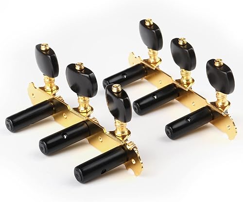 Vista 65 de Mr.Power Afinadores de guitarra, cabezales de máquina de 3+3 juegos de teclas de afinación, clavijas de cuerda para guitarra clásica