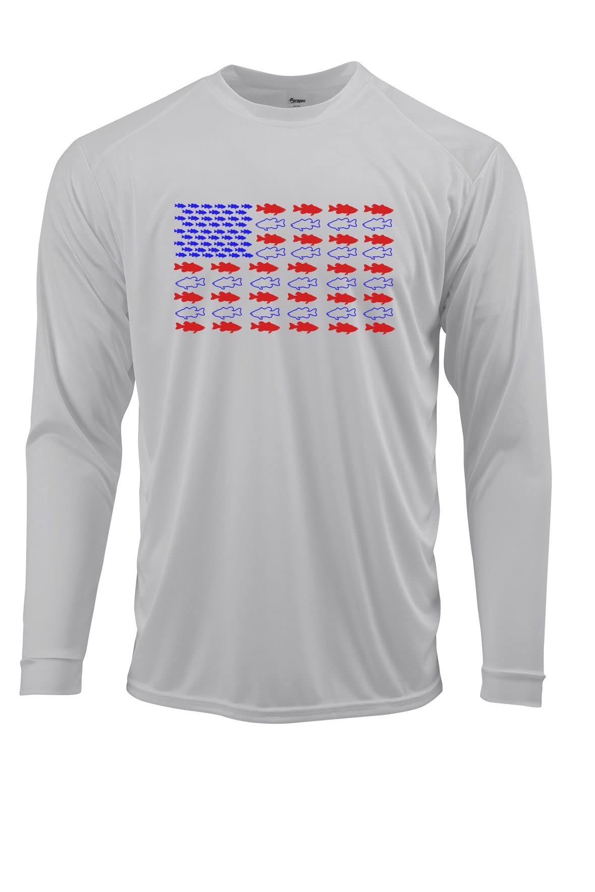 Ink TrendzBass Fishing Patriotic USA American Flag UPF 50+ Dri-Fit Performance T-Shirt