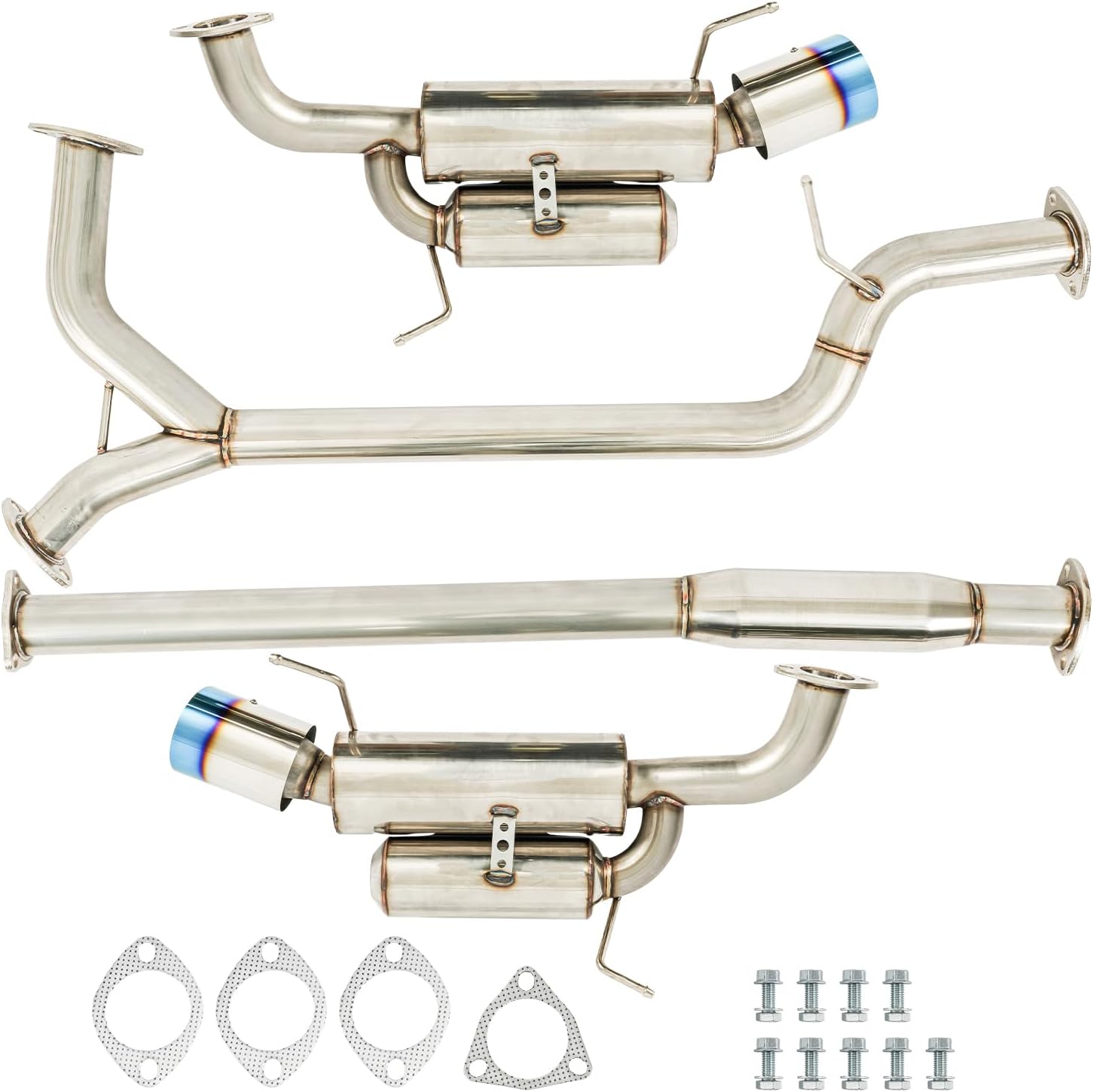 PHILTOP Cat-Back System, Stainless Steel Cat Back Exhaust System Fit for 2004-2008 Acura TSX