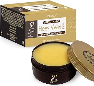 Stretch Marks and Scars Cream with Beeswax, Olive Oil And Essential Oils | 100% Natural Ingredients | Best Body Moisturiser For The Correction & Prevention of Stretch marks & Scars |200ml