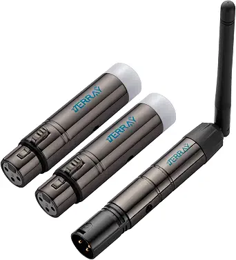 JERRAY 3-Piece Wireless DMX Lighting Controller Set for DJ and Stage Events