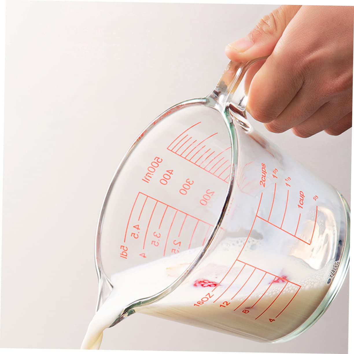 Misurino Cucina in Vetro Scala 500ml per Liquidi e Salse