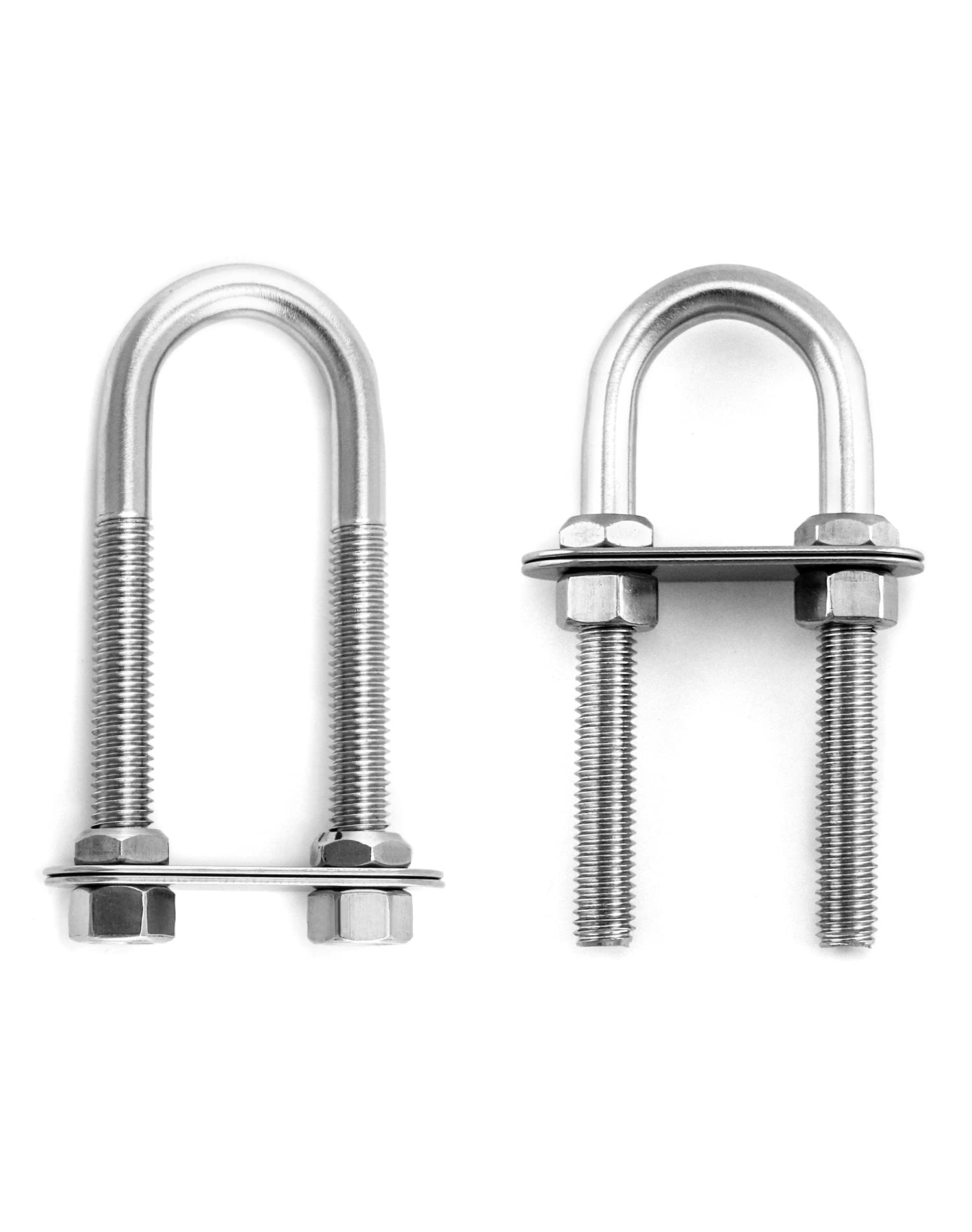 Marine Boat Stern Eye Tie Down U Bolt - 2 Pack -3