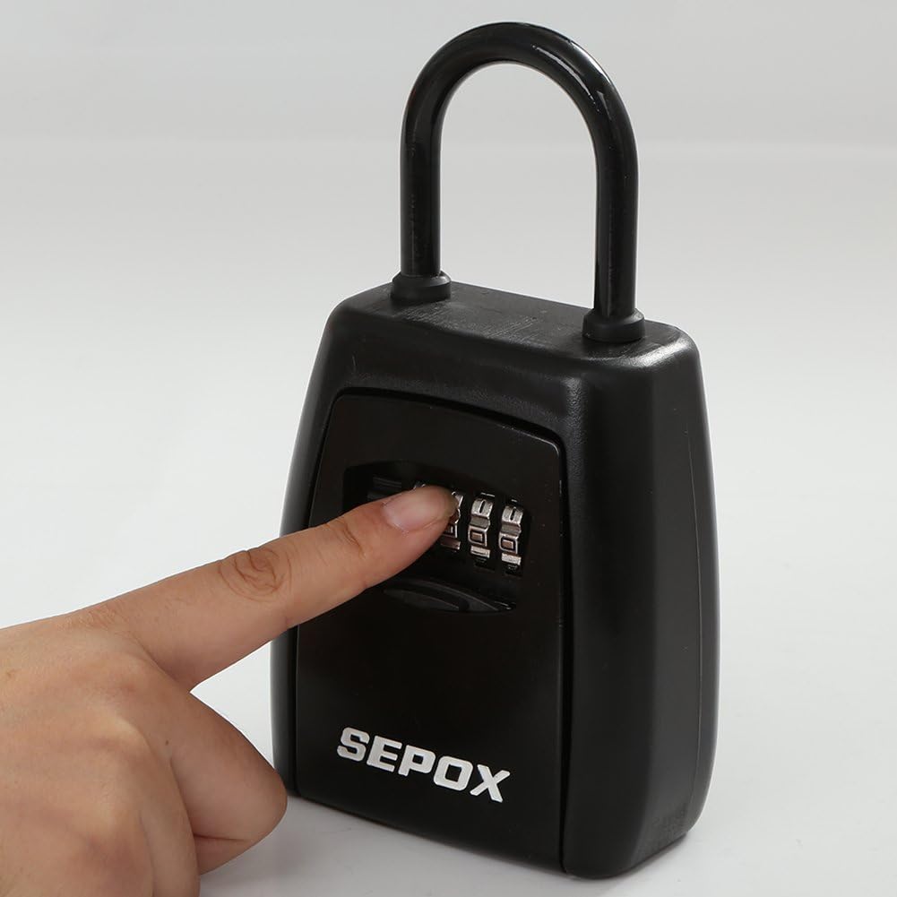 Buy 1 get 1 🔥 SEPOX Wall Mounted Key Safe Box Storage for Key Holder for House Outdoor with Large Space for Key Hiding