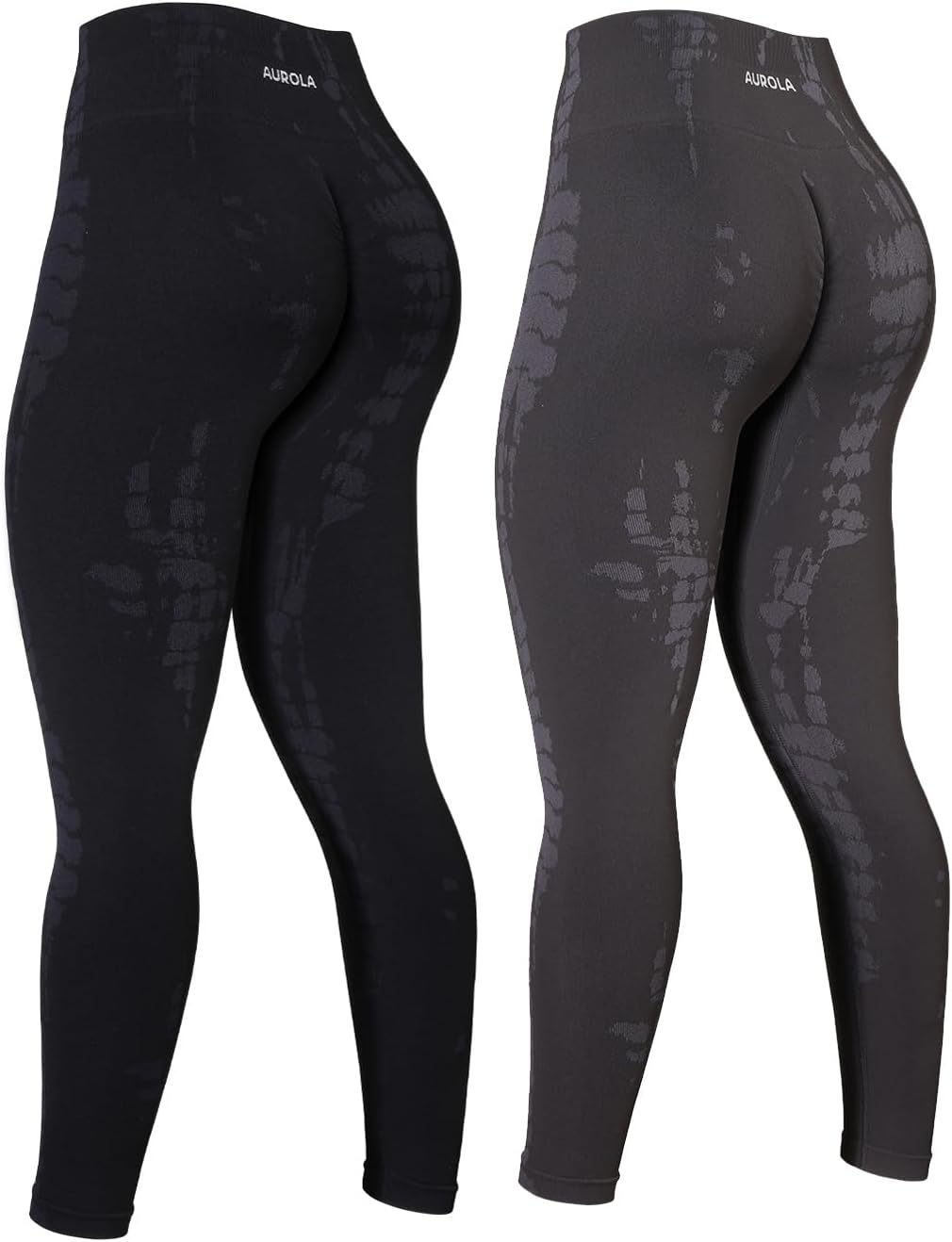 AUROLA Serpent Snake Seamless Scrunch Workout Leggings for Women,Girls Squat Proof Ribbed Thick Active Gym Pants