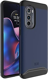TUDIA DualShield Designed for Motorola Edge 2022 Case, [Merge] Shockproof Military Grade Slim Dual Layer Tough Heavy Duty Protection for Moto Edge 2022 Phone Case (Indigo Blue)