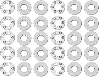 10pcs Miniature Bearing, High S-Peed Thrust Bearing, Equipment Maintenance Bearing Steel for Machinery Manufacturing Equipment(F4-10M 4 * 10 * 4mm)