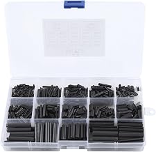 Slot Spring Pins Split Extension Pins Black Roll Pins 550-Piece Assortment 65Mn Steel Steel Split Extension Pins M1.5~M6 with Storage Box for Home Appliance Repair