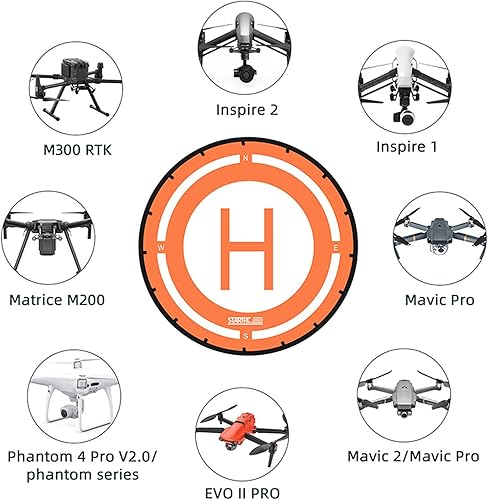 Miniatura 2 de INSYOO Universal Drone Landing Pad para DJI Air 2s, FPV, Mavic Air 2, Mavic Mini 2, Mavic 2 ProZoom, Spark, Phantom, FIMI, Inpirse 2 Drone