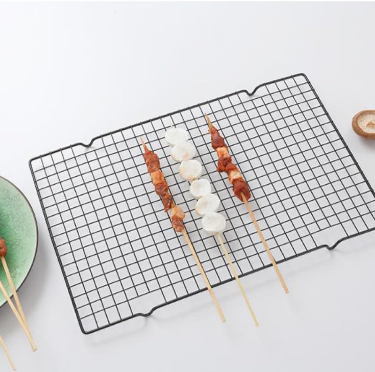 2pcs Pastry Cooling Rack Cookie Baking Rack Carbon Steel Nonstick