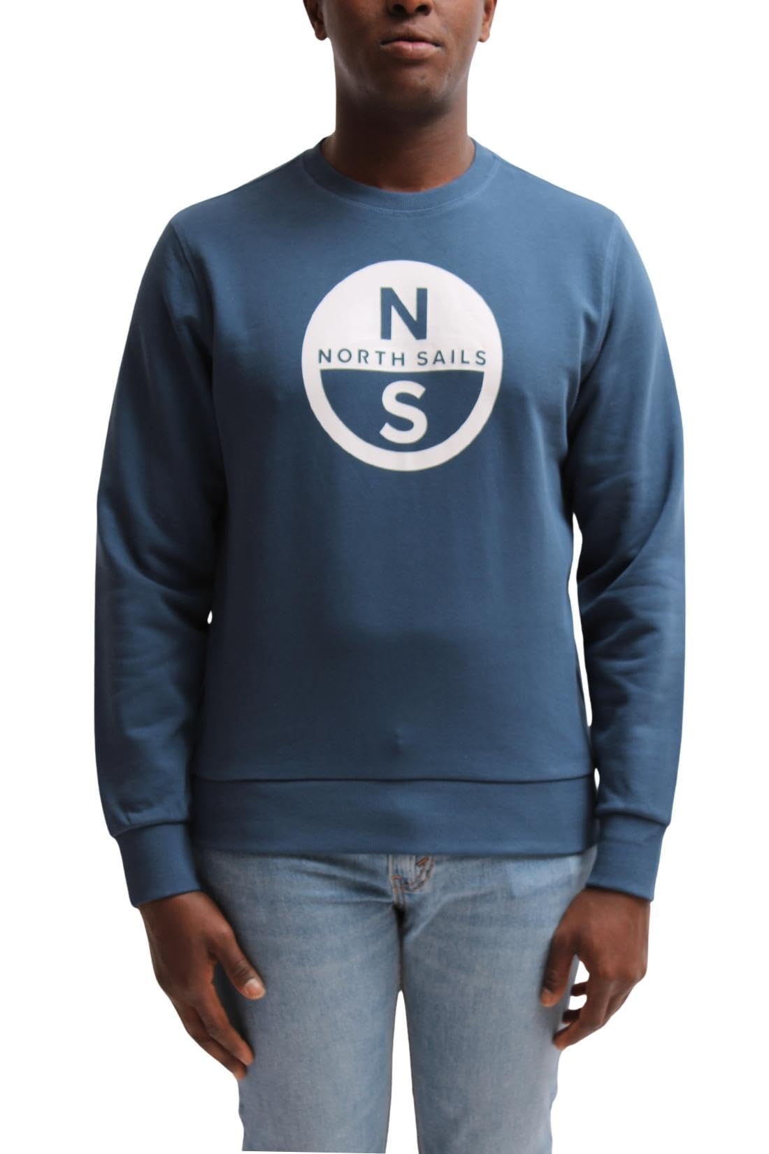 NORTH SAILS Letnia bluza męska z nadrukiem logo graficznym - rozmiar S