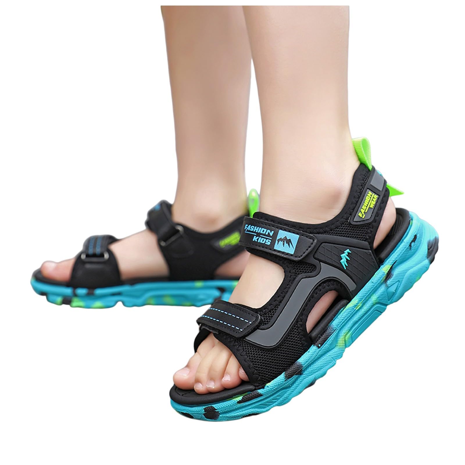 Sandalen für Jungen Kinder Sommer Strand Sandaletten Outdoor Sportsandalen Leicht Sommerschuhe Bequem Barfußsandalen Weiche Sohle Lässige Kindersandalen Wandern Trekkingsandalen Badesandalen