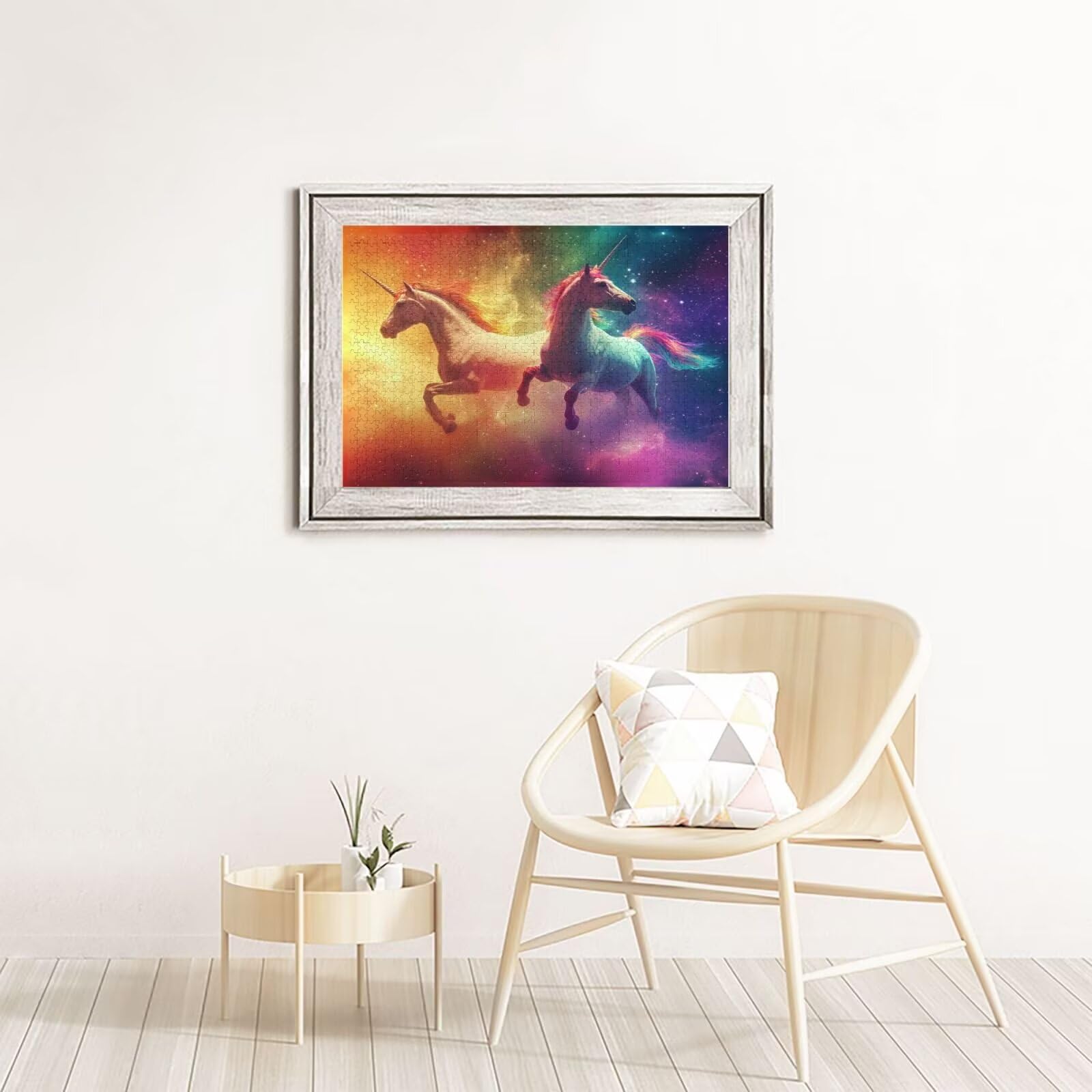 Dream Puzzle 5000 Pieces Jednorożec Puzzle Dorośli Początkujący z pudełkiem prezentowym, DIY Interaktywne puzzle Rodzinna wymagająca gra, Relief Relief Home Wall Decor Art Prezent dla mężczyzn 100 x