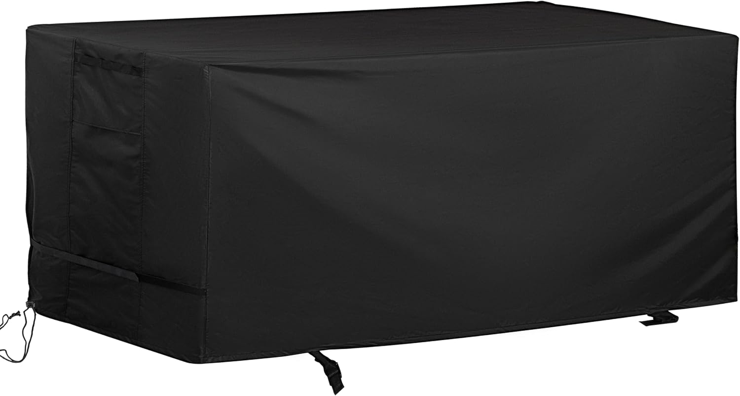 Outdoor Dining Table Cover Weatherproof, 56 Inch Rectangular Patio Table Cover for Outdoor Bar Table, Waterproof Patio Furniture Cover for Outside Coffee Table