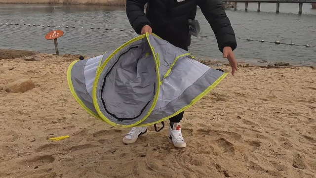 beach tent how to fold Watch pop up baby on Amazon Live hatch hinge Größe:48 cm JHIAADEY U Shape Wave-Sonnensegel,Einziehbare