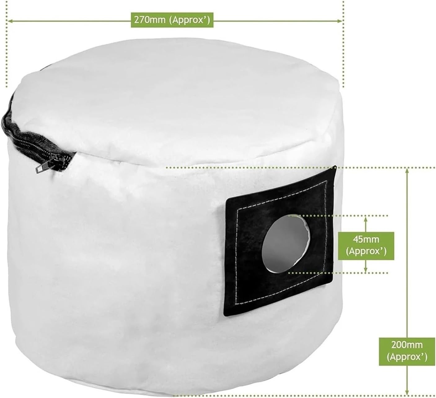 Reusable Washable Dust Bags with Zip Compatible with Numatic Henry Hetty James Edward AS200 Vacuum Cleaner Accessories Replacement Parts