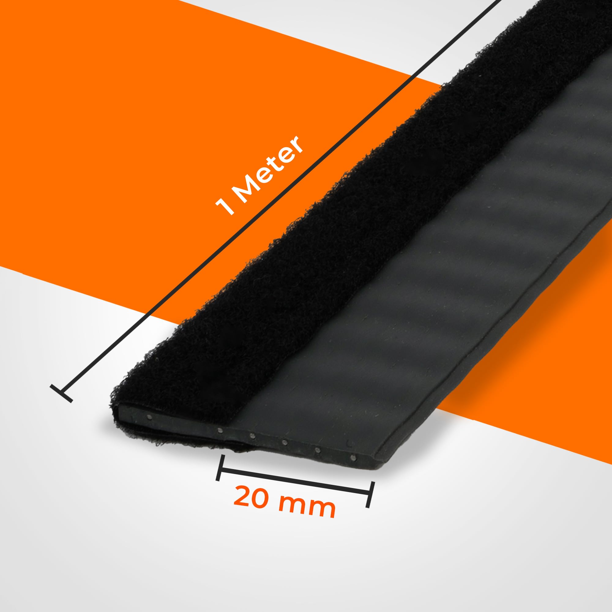 Türbodendichtung 20 mm – Schnell montierbar | Für Standard- & Glastüren | Nagetiersichere Dichtung mit Edelstahl-Drahtverstärkung | Profiqualität